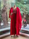 Red Crushed Gown
