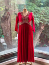 Red Crushed Gown