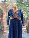 Royal Blue Crushed Gown
