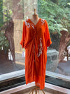 Orange Kaftan Tunic