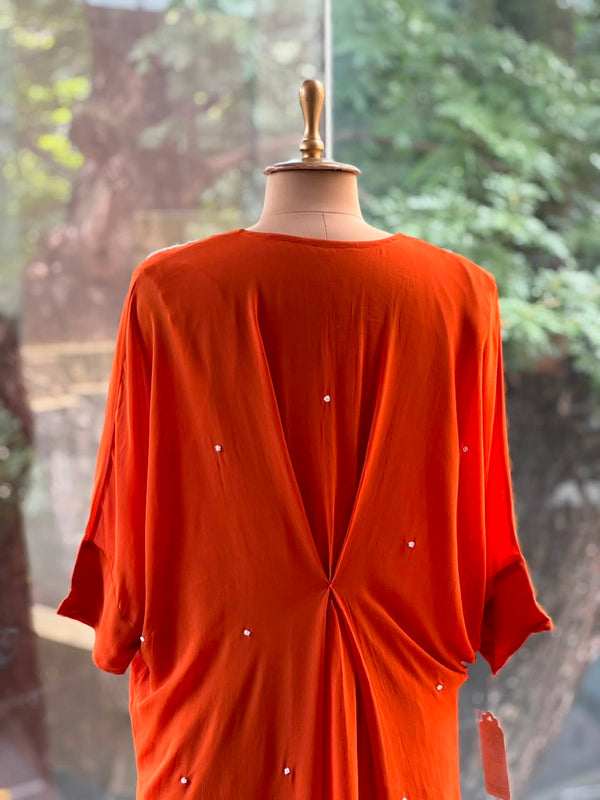 Orange Kaftan Tunic