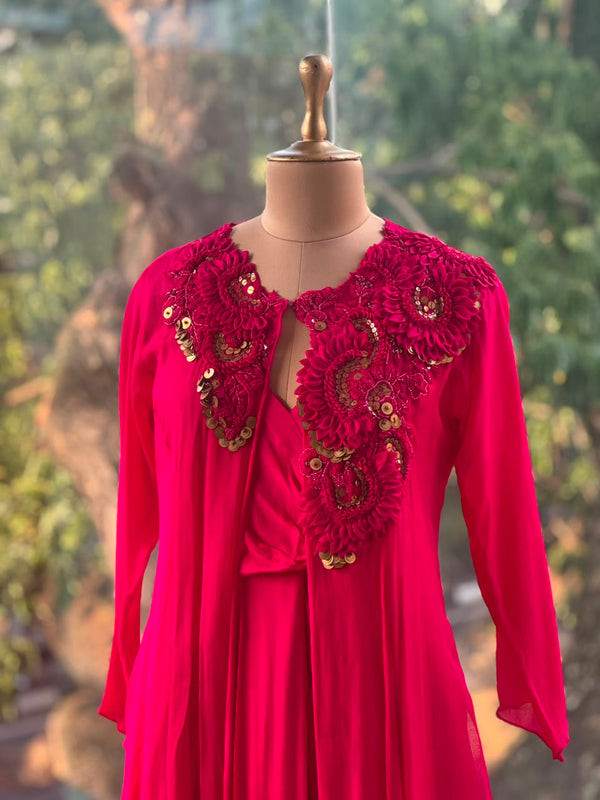 Pink Jacket Set