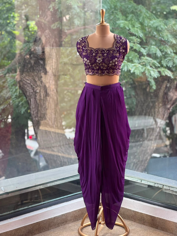 Purple Cape Set