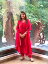 Reddish Orange Mul Suit