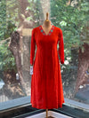 Orange Mul Chanderi Suit