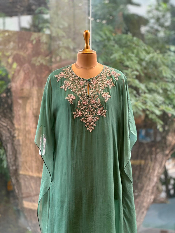 Green Kaftan Set