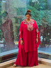 Maroonish Red Palazzo Set