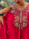 Maroonish Red Palazzo Set