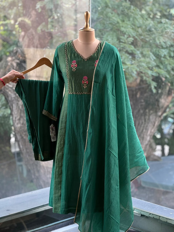 Green Tissue Panel Mul Suit