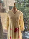 Pastel Yellow Embroidered Suit