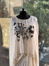Half White Skirt Set
