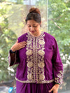 Purple Skirt Set
