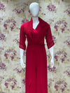 Red Crush Flap Jumpsuit