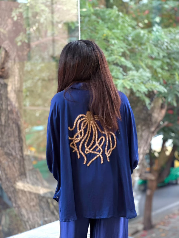 Royal Blue Kaftan Co Ord