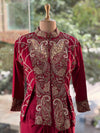 Maroon Skirt Set