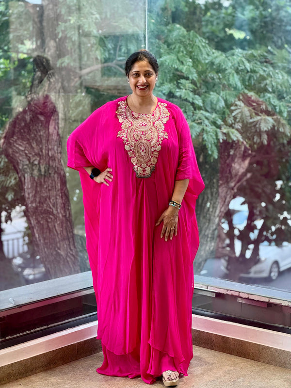 Pink Kaftan Gown