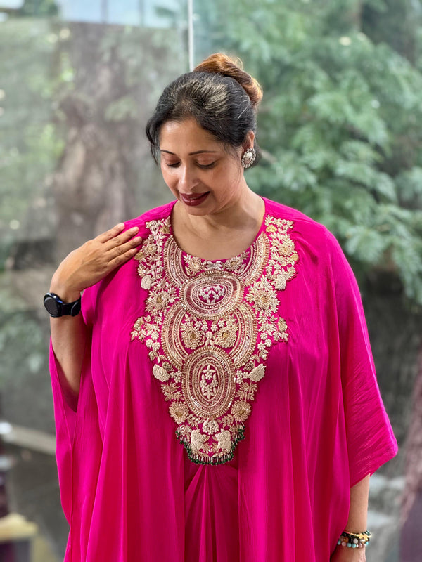 Pink Kaftan Gown