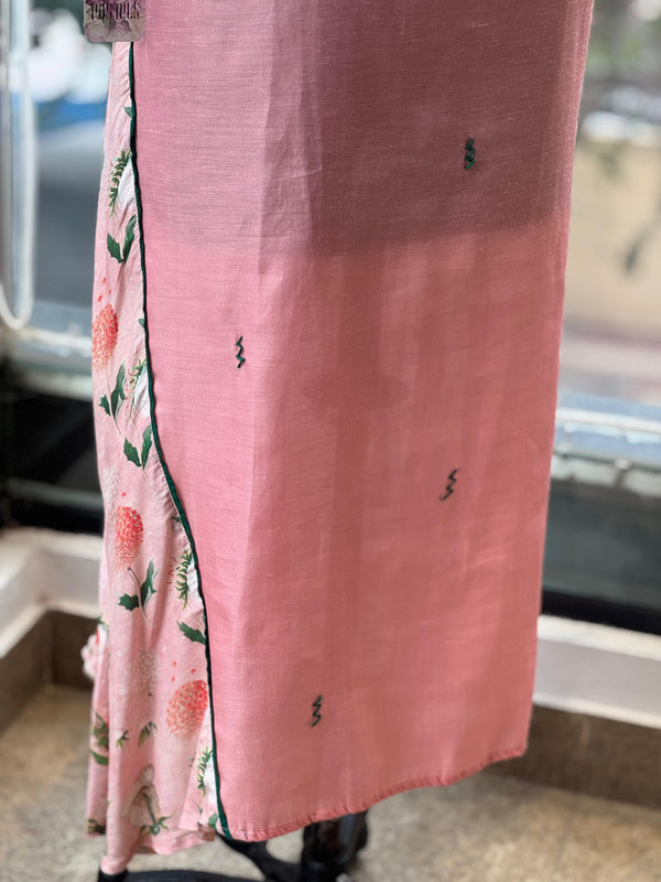 Pink Embroidered Tunic