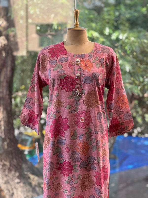 Pink Floral Tunic