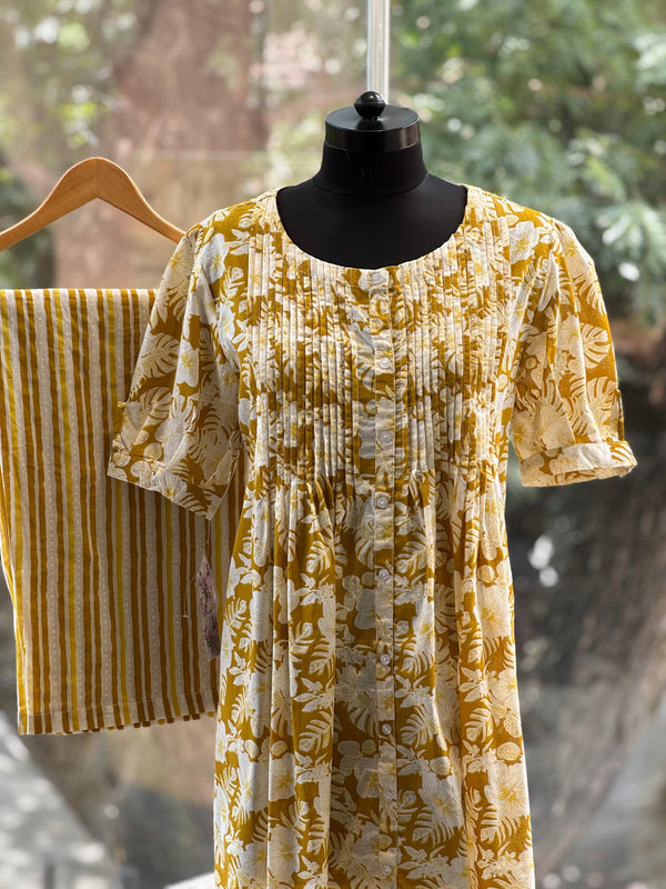 White/Yellow Floral Co Ord