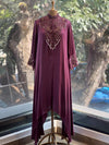 Wine Asymmetrical Co Ord