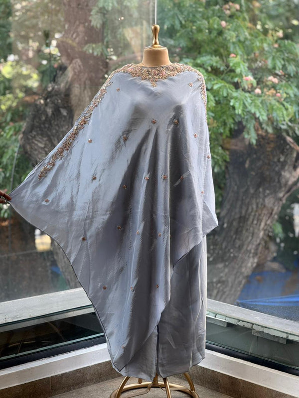 Pastel Blue Kaftan Set