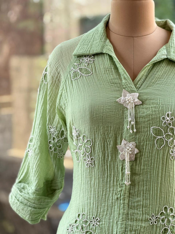 Pista Green Crush Tunic