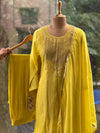 Yellow mul Knot Work Suit