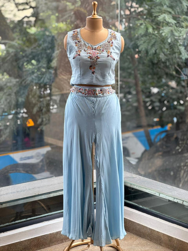 Powder Blue Palazzo Set