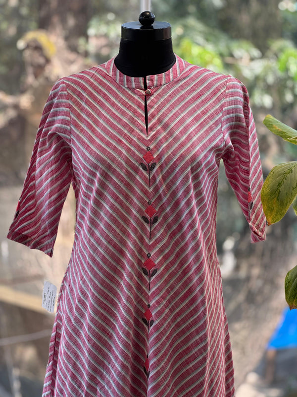 Pink Leheriya Tunic