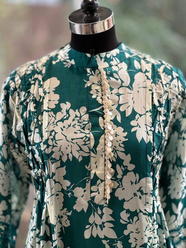 Green Printed Co Ord