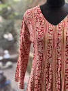 Maroon Dupatta Set