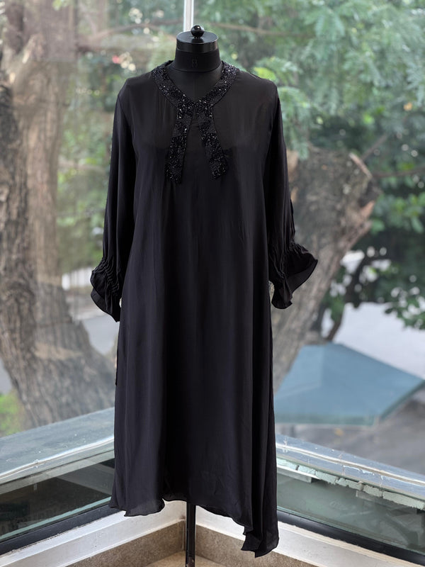 Black Beads Work Co Ord