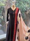 Black Printed Dupatta Set