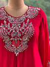 Red Skirt Set