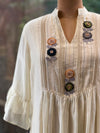 Half White Mul Tunic