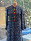 Navy Blue Printed Tunic