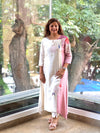 Cream Colour Block Co Ord