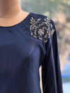 Dark Blue Tie Knot Tunic