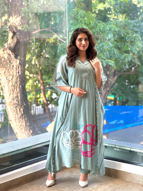 Green Kaftan Co Ord
