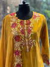 Yellow Embroidered Palazzo Set