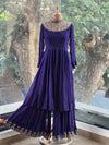 Purple Sharara Set