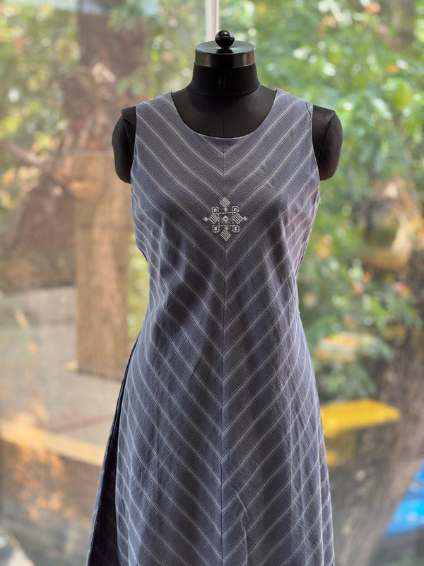 Gray Sleeveless Tunic