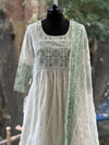 Green Block Print Suit