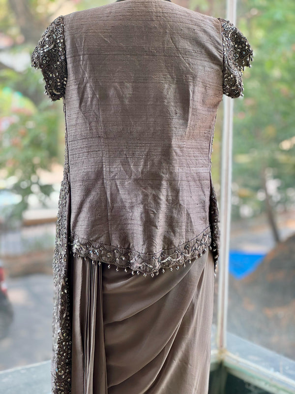 Gray Designer Made Drape