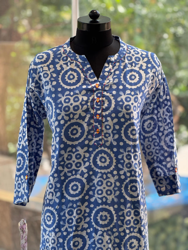 Blue Printed Tunic