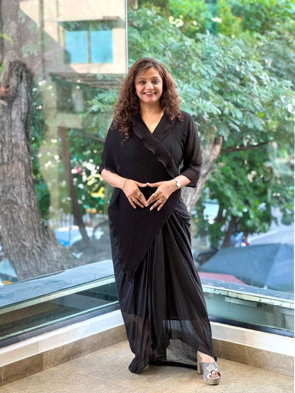 Black Crush Flap Tunic