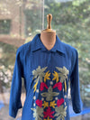 Blue Embroidered Mul Tunic
