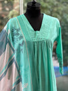 Sea Green Mul Dupatta Set