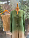Green Shaded Kurta Set